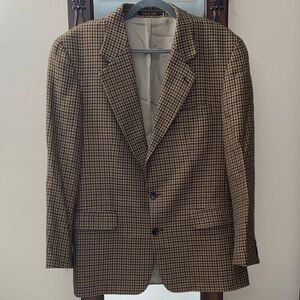 David Martin Wool Vintage Classic Houndstooth Blazer 40R